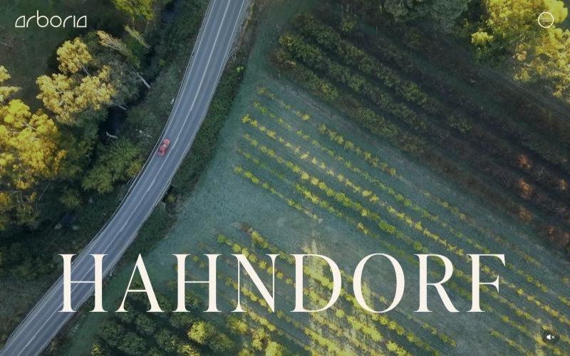 Arboria website homepage