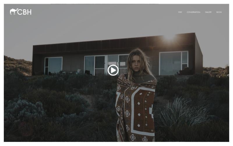 Camel Beach House website homepage