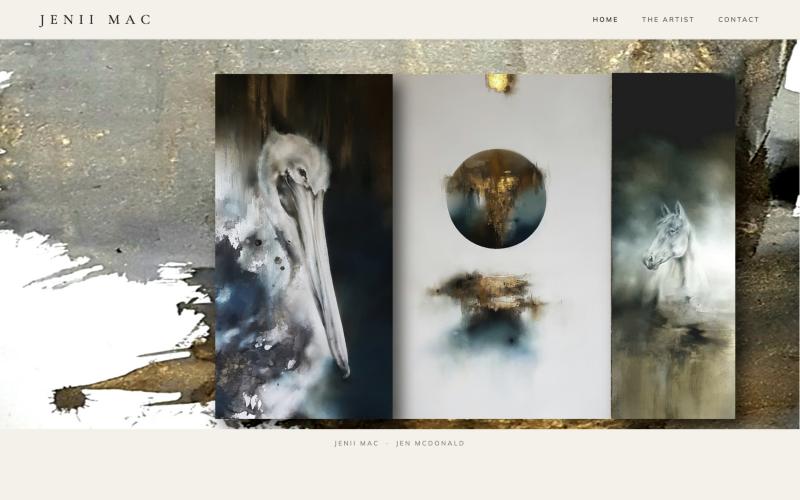 Jenii Mac artist website homepage