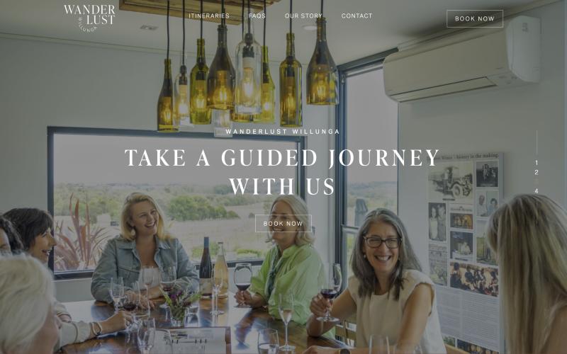 Wanderlust Willunga website homepage